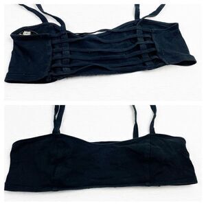 BUY 1 GET 1 FREE Express small cotton bralette cami brami bra black